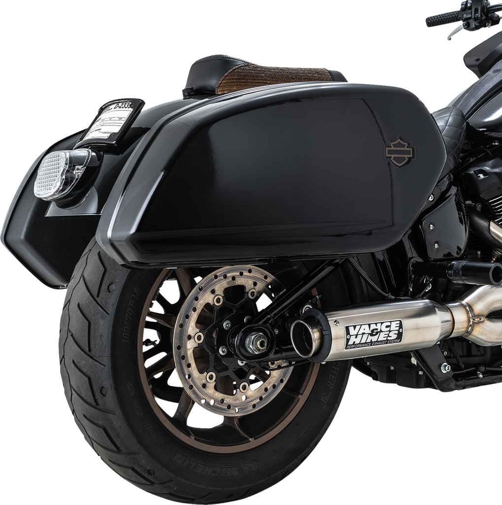 Vance & Hines 27337 Supersport 2-into-1 Exhaust System for Softail with Brushed Finish