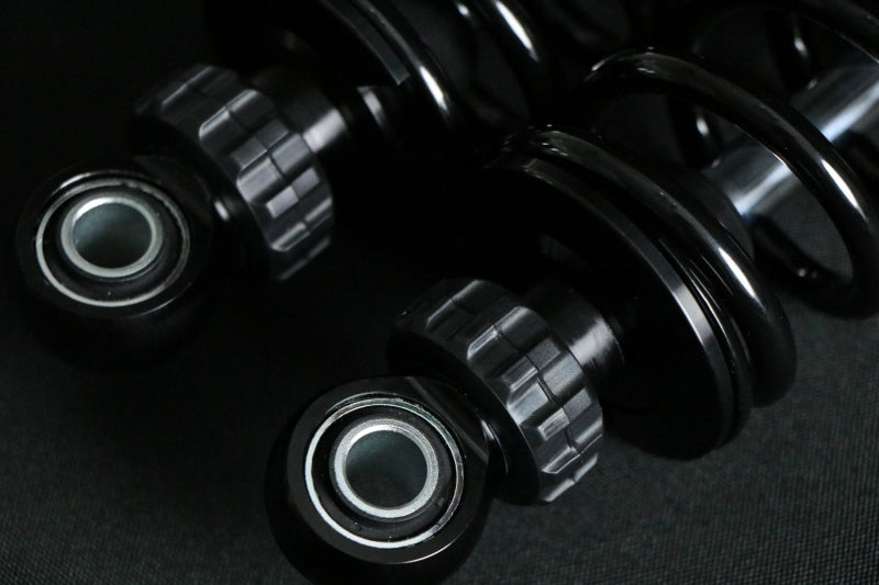 Ohlins HD 050S2 Twin Blackline 12-inch Reservoir Shocks for Harley FL Touring Models