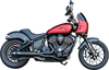 S&S Cycle 2-into-1 Qualifier Exhaust System for Indian Chief - Guardian Black (Part #550-1116)