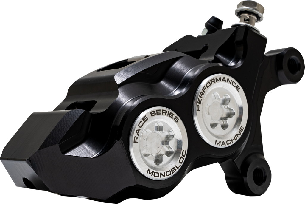 PERFORMANCE MACHINE (PM) Caliper - 137 X 4B - Right - Black Anodized 0053-2958-MC