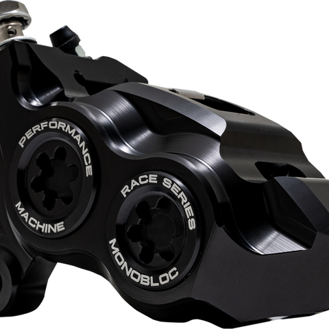 Performance Machine PM 0053-2957-MB Left Brake Caliper for 11.8-inch Rotors, Black Anodized