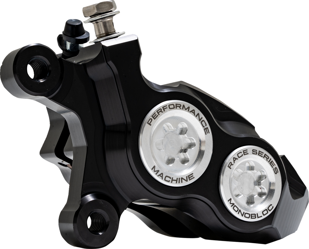 PERFORMANCE MACHINE (PM) Caliper - 137 X 4B - Left - Black Anodized 0053-2957-MC