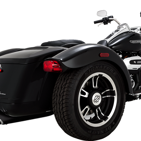 VANCE & HINES Twin Slash Slip-On Mufflers - Black 46796