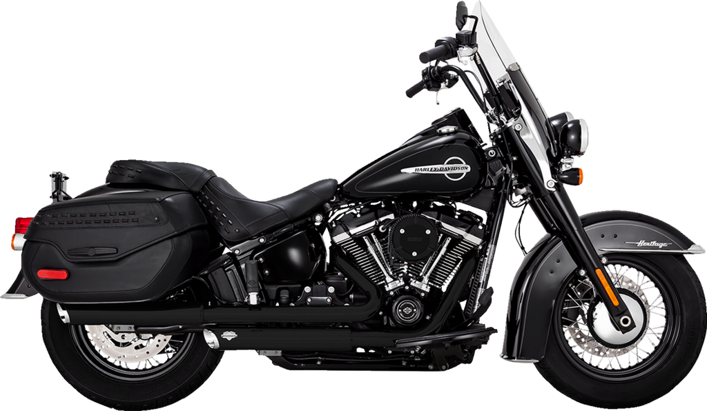 Vance & Hines Twin Slash Slip-On Mufflers PCX™ Black 46379 for Enhanced Performance and Sound