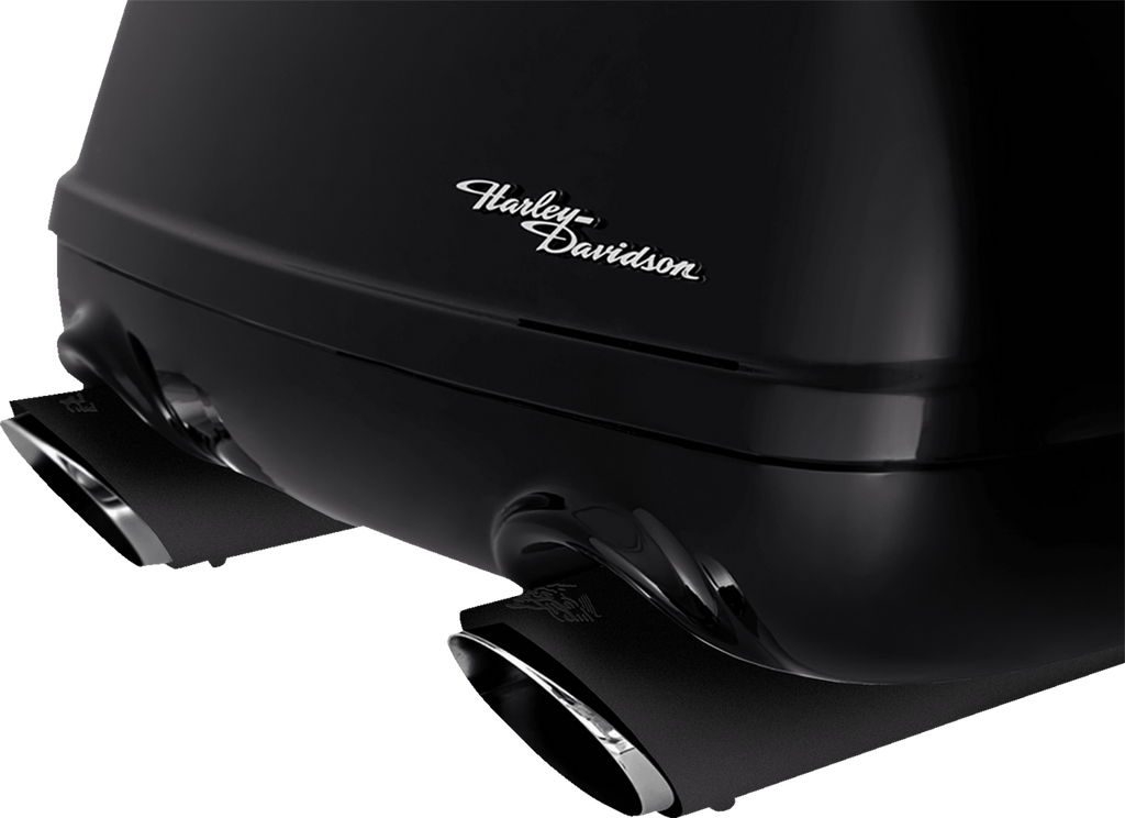 VANCE & HINES Twin Slash Slip-On Mufflers - Black 46796