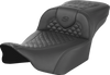 SADDLEMEN Roadsofa* Seat - Scallop Stitch - w/o Backrest - Extended Reach - FLTR/FLHX '23-'24 823-07-20900 - Team Dream Rides