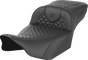 SADDLEMEN Roadsofa* Seat - Scallop Stitch - w/o Backrest - Extended Reach - FLTR/FLHX '23-'24 823-07-20900 - Team Dream Rides