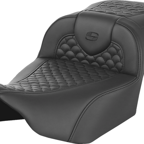 SADDLEMEN Roadsofa* Seat - Scallop Stitch - w/o Backrest - Extended Reach - FLTR/FLHX '23-'24 823-07-20900 - Team Dream Rides