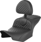 SADDLEMEN Roadsofa* Seat - Scallop Stitch - w/ Backrest - FLTR/FLHX '23-'24 823-07-208B0 - Team Dream Rides