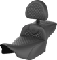 SADDLEMEN Roadsofa* Seat - Scallop Stitch - w/ Backrest - Extended Reach - FLTR/FLHX '23-'24 823-07-209B0 - Team Dream Rides