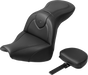 SADDLEMEN RoadSofa* Seat - with Backrest - Black Stitch - FXBR/S '18-'20 818-31-187BR - Team Dream Rides