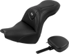 SADDLEMEN Roadsofa™ Seat with Backrest for FXBR/S '18-'20 – Carbon Fiber, Part Number 818-31-185BR