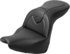 SADDLEMEN RoadSofa* Seat - with Backrest - Black Stitch - FXBR/S '18-'20 818-31-187BR - Team Dream Rides
