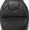 SADDLEMEN RoadSofa* Seat - with Backrest - Black Stitch - FXBR/S '18-'20 818-31-187BR - Team Dream Rides