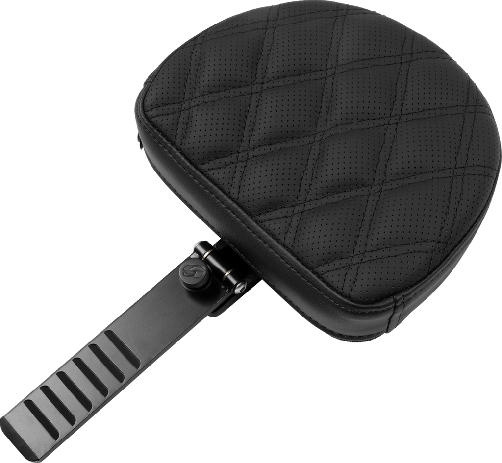 SADDLEMEN Roadsofa* Seat - with Backrest - Lattice Stitch - FXBR/S '18-'20 818-31-182BR - Team Dream Rides