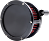 FEULING PARTS BA Air Cleaner Kit for Harley Davidson Dyna, Softail, and Touring Models (2008-2017) with Red Filter and Black Finish - Part 5453