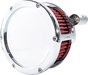 FEULING PARTS BA Air Cleaner Kit - Chrome with Red Filter for Harley-Davidson '08-'17 Dyna, Softail, Touring Models (Part #5457)