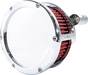 FEULING PARTS BA Air Cleaner Kit – Chrome with Red Filter for Twin Cam Engines (Part #5447)