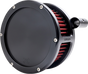 FEULING PARTS BA Air Cleaner Kit for '93-'99 Evolution Big Twin - Black with Red Filter, Part #5463
