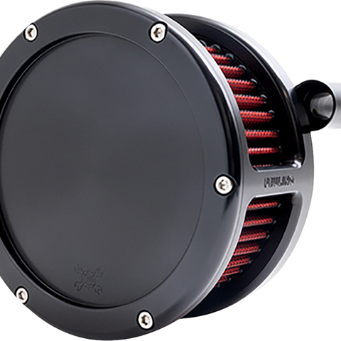 FEULING PARTS BA Air Cleaner Kit for '93-'99 Evolution Big Twin - Black with Red Filter, Part #5463