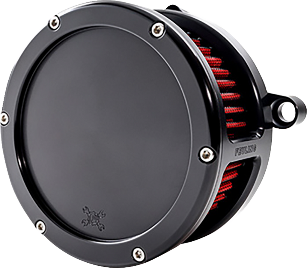 FEULING PARTS BA Air Cleaner Kit M8 Part 5473 with Black Finish and Red Filter