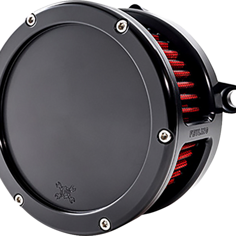 FEULING PARTS BA Air Cleaner Kit M8 Part 5473 with Black Finish and Red Filter