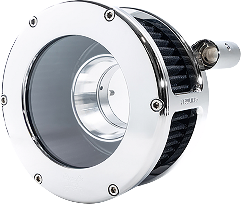 FEULING PARTS BA Air Cleaner Kit for Harley Twin Cam 5548 – Chrome and Black Filter
