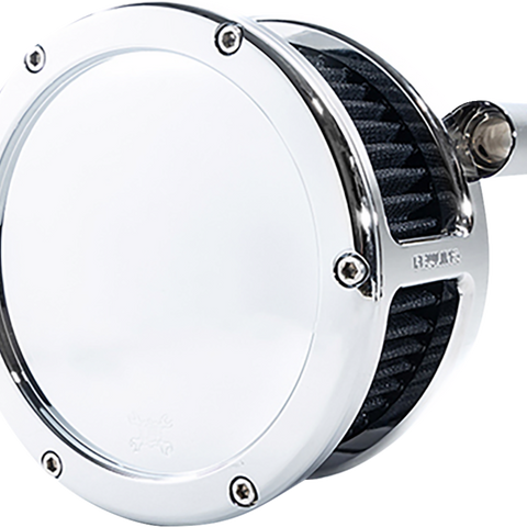 FEULING PARTS BA Air Cleaner Kit - Chrome with Black Filter for Twin Cam 5547