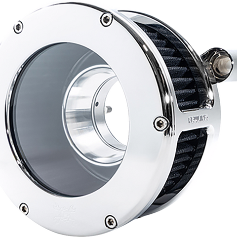 FEULING PARTS BA Air Cleaner Kit for 1993-1999 Evolution Big Twin - Chrome and Black Filter, Part 5568