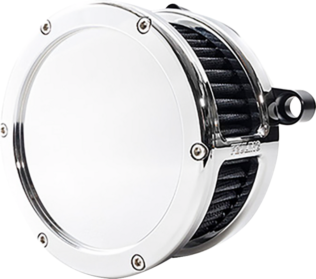 FEULING PARTS BA Air Cleaner Kit - Chrome with Black Filter for M8 Engines (Part #5577)
