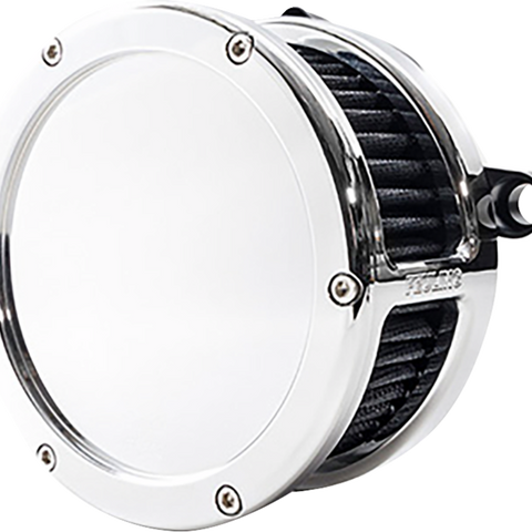 FEULING PARTS BA Air Cleaner Kit - Chrome with Black Filter for M8 Engines (Part #5577)