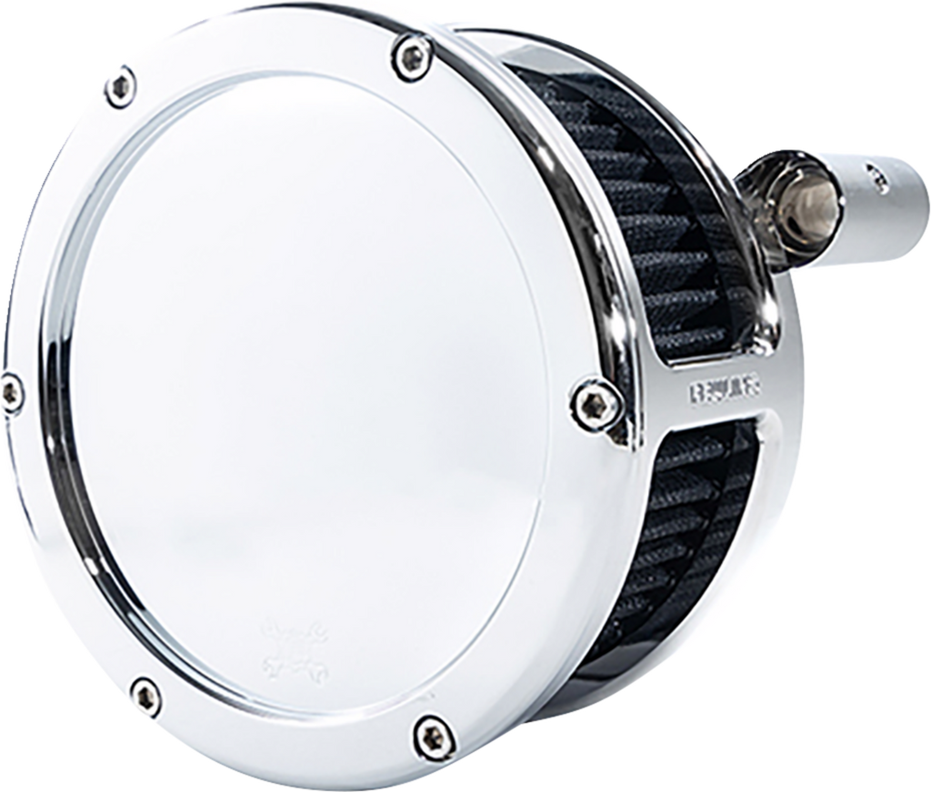 FEULING PARTS BA Air Cleaner Kit for Harley-Davidson Dyna, Softail, and Touring Models (2008-2017) with Chrome Finish and Black Filter – Part #5557