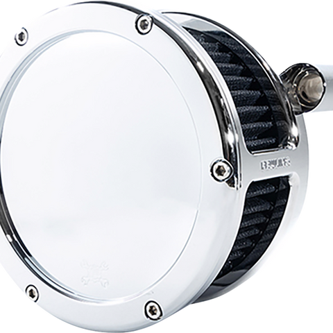 FEULING PARTS BA Air Cleaner Kit for Harley-Davidson Dyna, Softail, and Touring Models (2008-2017) with Chrome Finish and Black Filter – Part #5557