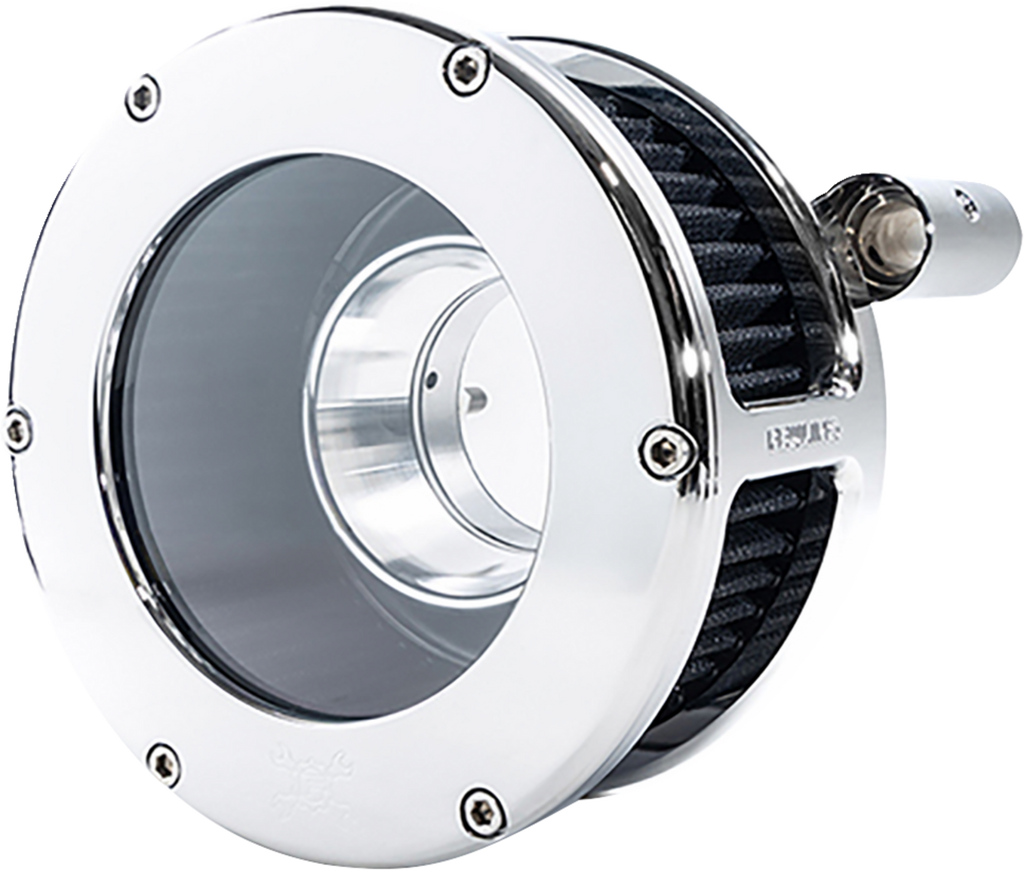 FEULING PARTS BA Air Cleaner Kit - Chrome/Clear with Black Filter for '08-'17 Harley Davidson Dyna, Softail, and Touring Models (Part #5558)