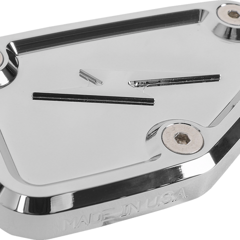 THRASHIN SUPPLY CO. Master Cylinder Cover - Brake - Front - Chrome TSC-3178-3