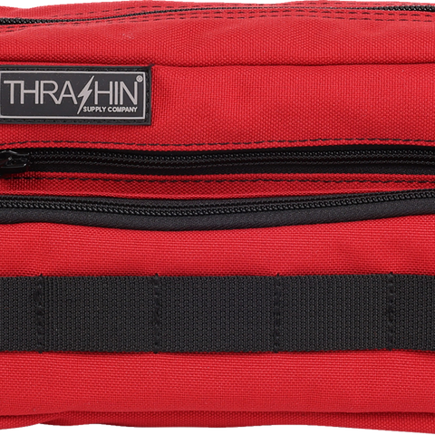 THRASHIN SUPPLY CO. Handlebar Bag Plus - Red THB-0017