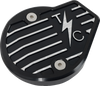 THRASHIN SUPPLY CO. Cam Cover - Gen 2 - Finned - Twice Cut - Black - M8 TSC-3029-4