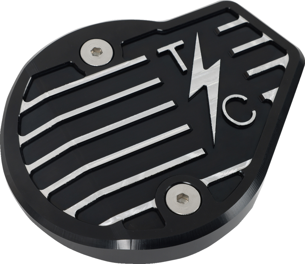 THRASHIN SUPPLY CO. Cam Cover - Gen 2 - Finned - Twice Cut - Black - M8 TSC-3029-4