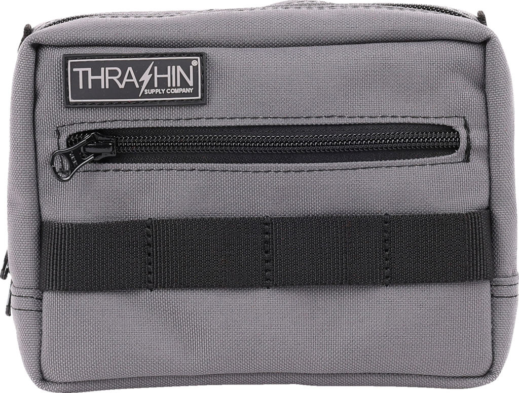 THRASHIN SUPPLY CO. Handlebar Bag - Gray (Part No. THB-0016)