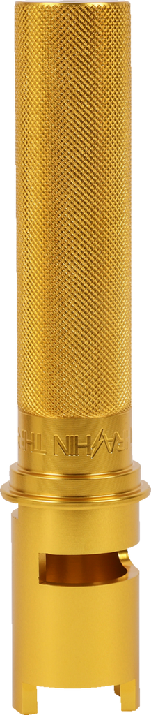 THRASHIN SUPPLY CO. Throttle Tube - Knurled - 1" - Gen 2 TBW - Gold TSC-2806-5