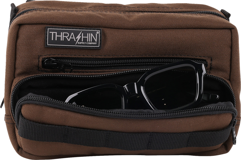 THRASHIN SUPPLY CO. Handlebar Bag Plus - Brown THB-0009