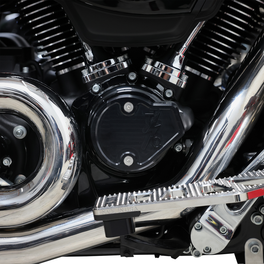 THRASHIN SUPPLY CO. Cam Cover - Gen 2 - Smooth - Black - M8 TSC-3028-1