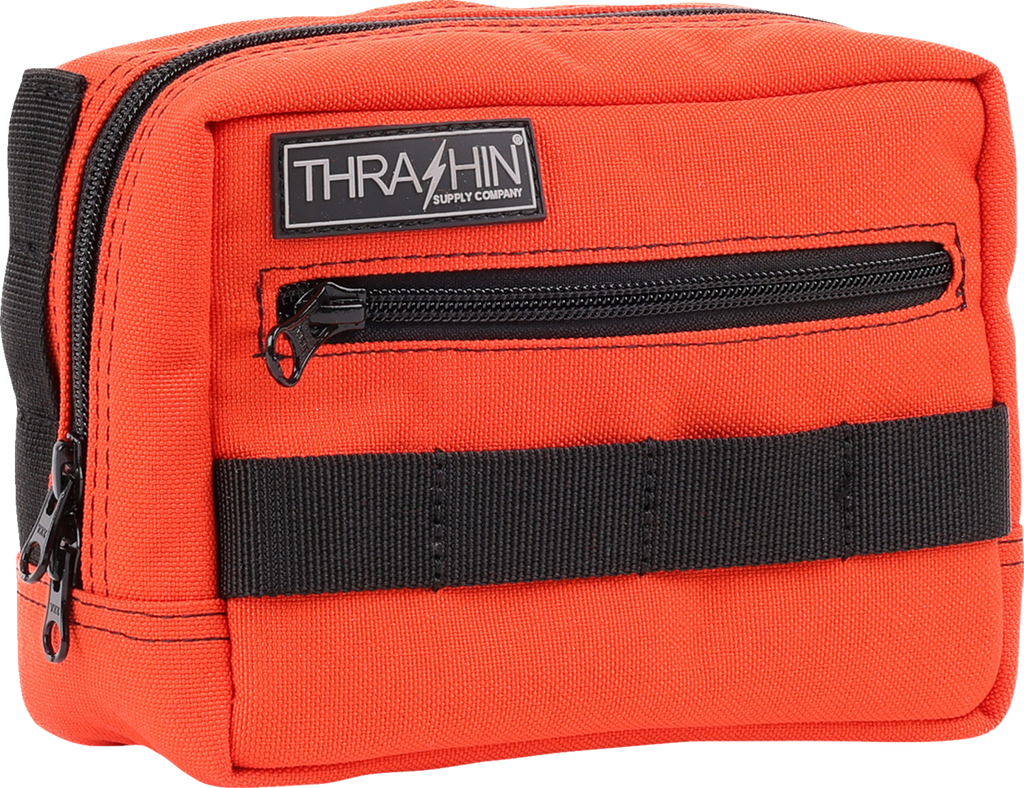 THRASHIN SUPPLY CO. Handlebar Bag - Orange (Part Number: THB-0025)