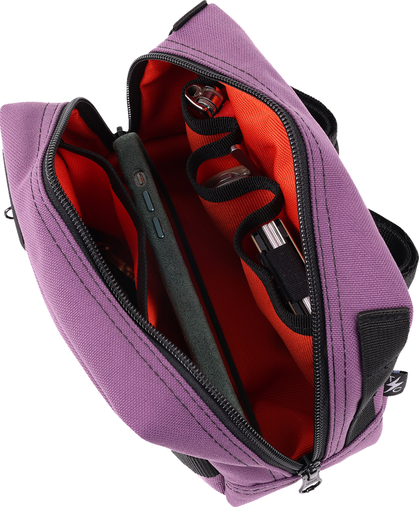 THRASHIN SUPPLY CO. Handlebar Bag - Purple (Part Number: THB-0024)