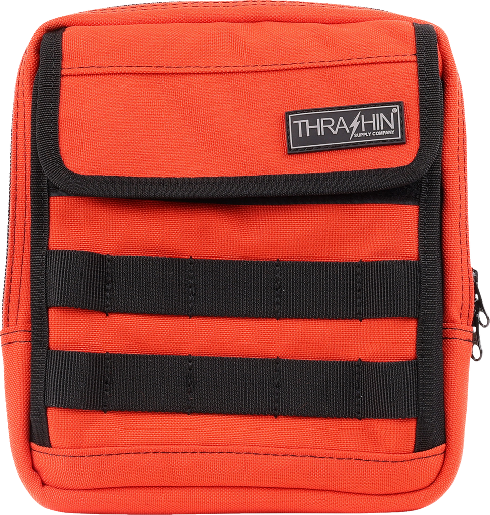 THRASHIN SUPPLY CO. Handlebar Bag Slim - Orange (Part No. THB-0035)