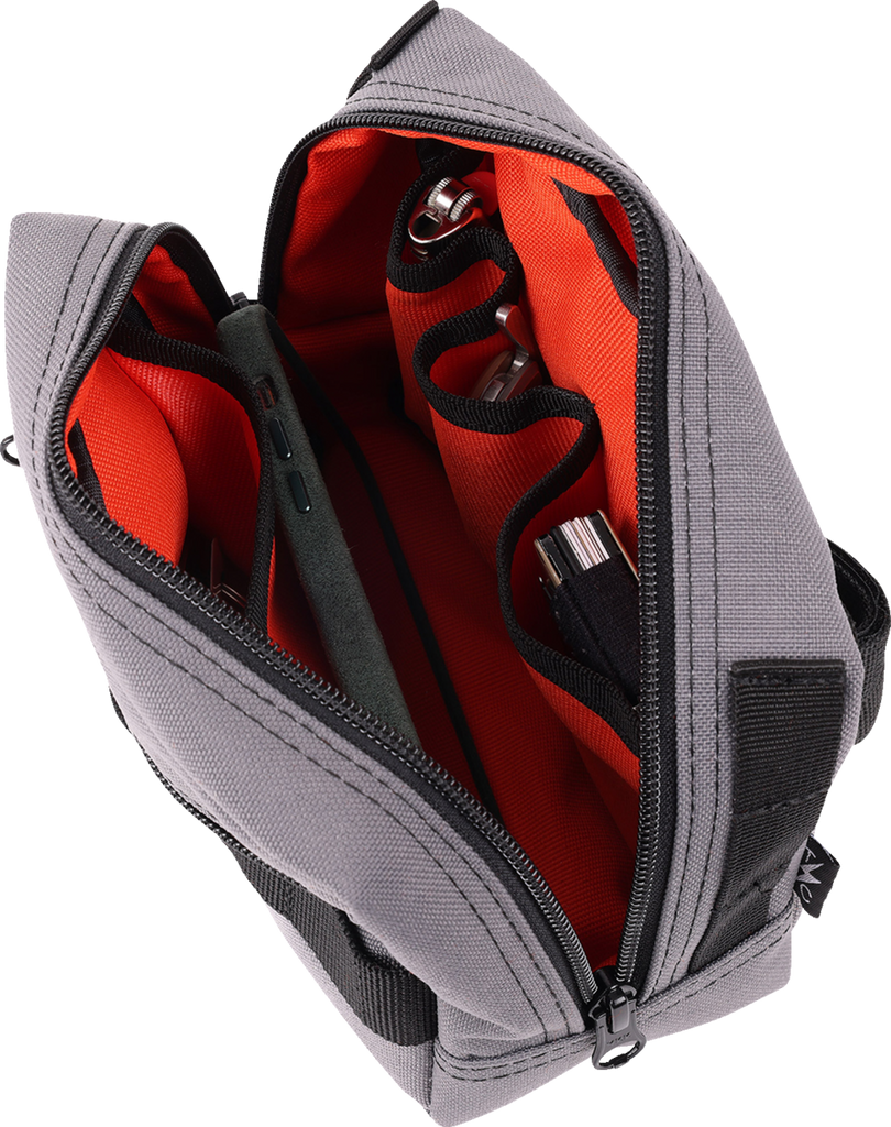 THRASHIN SUPPLY CO. Handlebar Bag - Gray (Part No. THB-0016)