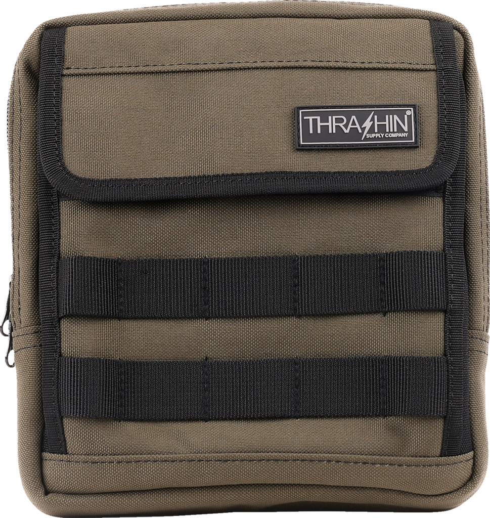 THRASHIN SUPPLY CO. Handlebar Bag Slim - Green (Part Number THB-0031)