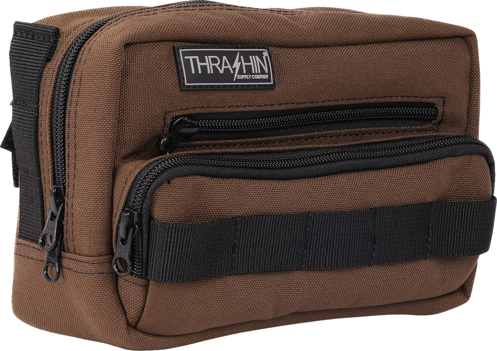 THRASHIN SUPPLY CO. Handlebar Bag Plus - Brown THB-0009