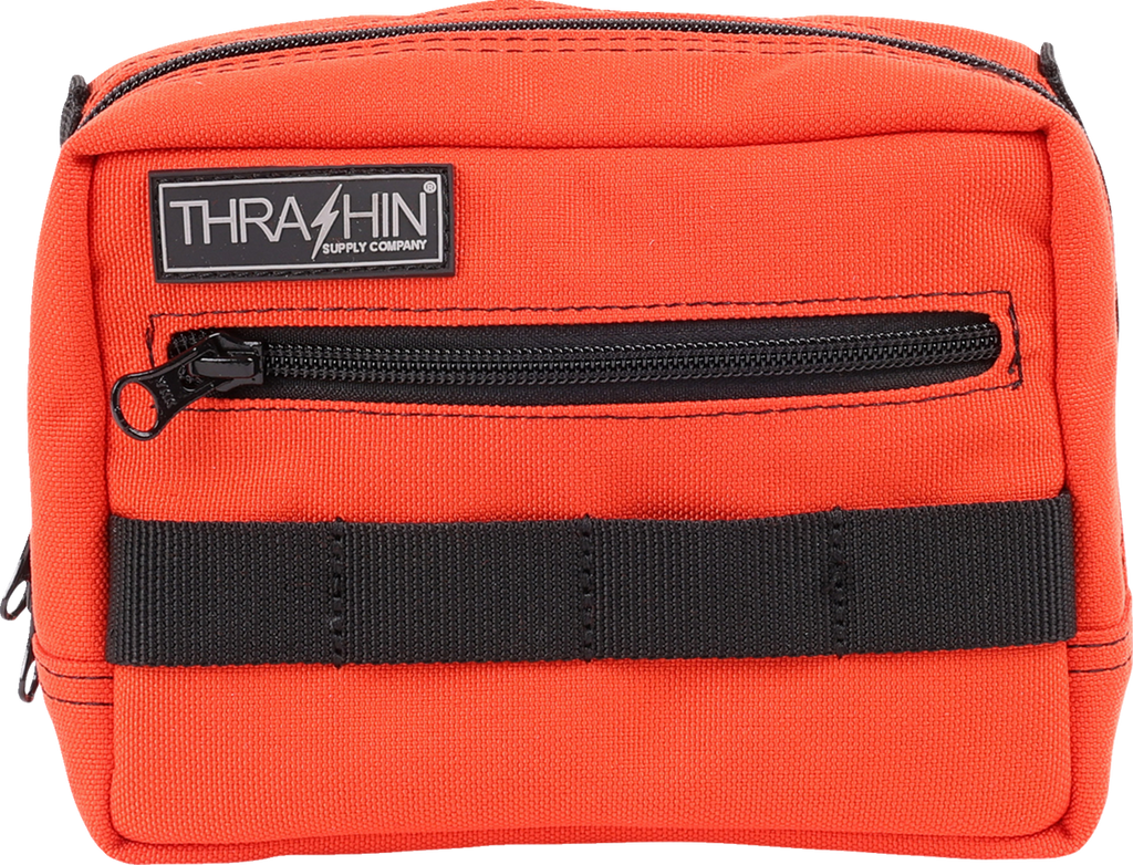 THRASHIN SUPPLY CO. Handlebar Bag - Orange (Part Number: THB-0025)