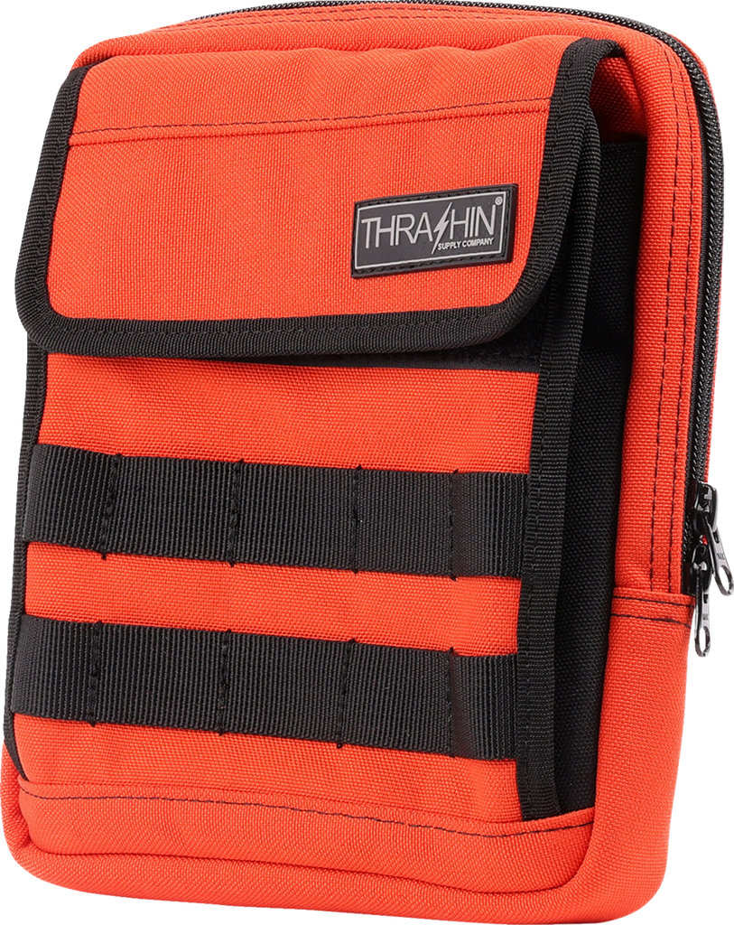 THRASHIN SUPPLY CO. Handlebar Bag Slim - Orange (Part No. THB-0035)